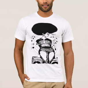 Natuurlijke haarrevolutie in shirt Afro Love