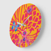 Natuurlijke Herfst baby roze vlinder patroon Grote Klok (Hoek)