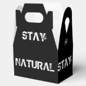 Natuurlijke het verblijf, blijft allesetend! bedankdoosjes (Geopend)