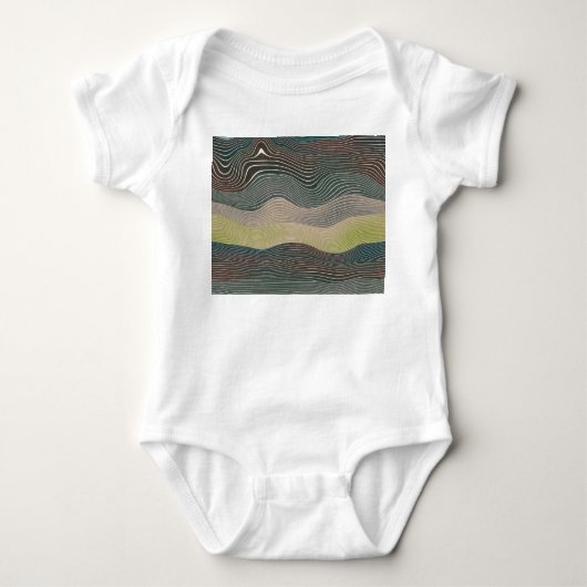 Natuurlijke heuvels: Landschapspatroon Romper (Voorkant)