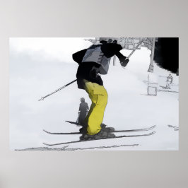 Natuurlijke hoogbouw — Ski Jump Landing Poster