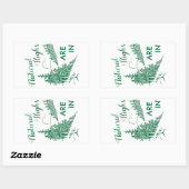 Natuurlijke hoogten zijn in rechthoekige sticker (Vel)