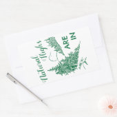 Natuurlijke hoogten zijn in rechthoekige sticker (Envelop)