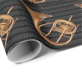 Natuurlijke Hoorn Historisch Muziekinstrument Cadeaupapier (Rol Hoek)
