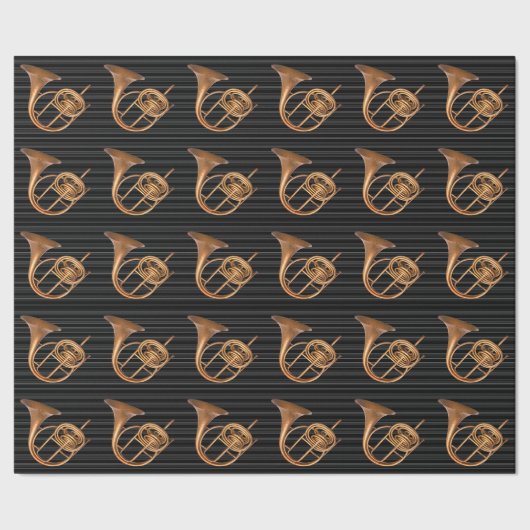  Natuurlijke Hoorn Historisch Muziekinstrument Cadeaupapier (Zoom)