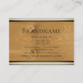 Natuurlijke Houten Graan Rustieke Houten Boards Mo Visitekaartje (Achterkant)