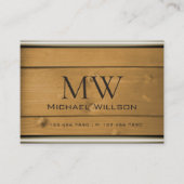Natuurlijke Houten Graan Rustieke Houten Boards Mo Visitekaartje (Voorkant)