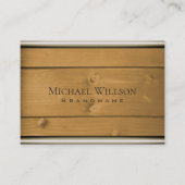 Natuurlijke Houten Graan Rustieke Houten Boards Op Visitekaartje (Voorkant)
