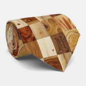 Natuurlijke Houten Nekband Stropdas (Opgerold)
