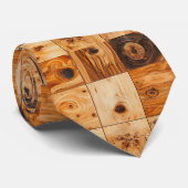 Natuurlijke Houten Nekband Stropdas (Opgerold)