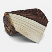 Natuurlijke Houten Nekband Stropdas (Opgerold)