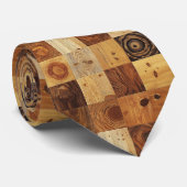 Natuurlijke Houten Nekband Stropdas (Opgerold)