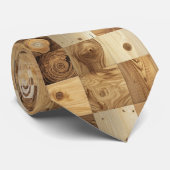 Natuurlijke Houten Nekband Stropdas (Opgerold)