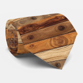 Natuurlijke Houten Nekband Stropdas (Opgerold)