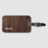 Natuurlijke houten panelen - Horizontaal houten pa Bagagelabel (Voorkant (horizontaal))