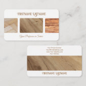 Natuurlijke houten stijl parketvloeren professiona visitekaartje (Voorkant / Achterkant)