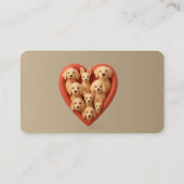 Natuurlijke houten Visitekaartje achtergrond (Achterkant)