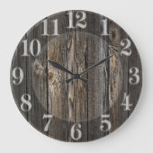 Natuurlijke houtextuur. grote klok (Voorkant)