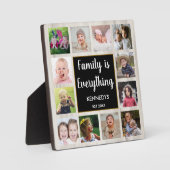 Natuurlijke houtfamilie is alles 12-fotocollage fotoplaat (Voorkant)