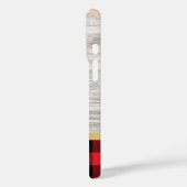 Natuurlijke houttextuur en Buffalo Plaid Case-Mate iPhone Case (Achterkant / Links)