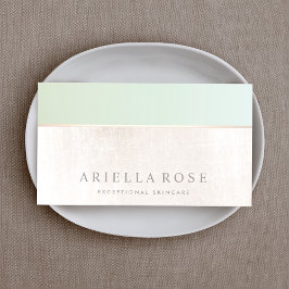 Natuurlijke huidverzorger Spa Green White Marble Visitekaartje