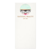 Natuurlijke Huidverzorging Beauty Spa Sunrise Logo Reclamekaart (Voorkant)