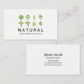 Natuurlijke | Illustratieve Bomen Visitekaartje (Voorkant / Achterkant)