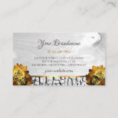 Natuurlijke Initialen met natuurlijke Florence Wit Visitekaartje (Achterkant)