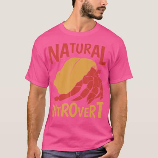 Natuurlijke Introvert Hermit Crab T-shirt (Voorkant)