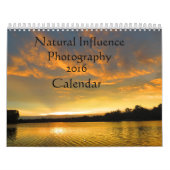 Natuurlijke invloed Fotografie 2016 Agenda Kalender (Hoes)