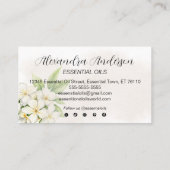 Natuurlijke Jasmijn etherische oliën Waterverf Blo Visitekaartje (Achterkant)