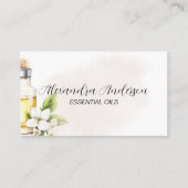 Natuurlijke Jasmijn etherische oliën Waterverf Blo Visitekaartje (Voorkant)