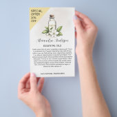 Natuurlijke Jasmin Etherische Oliën Aquarel Bloemm Flyer (Hand)
