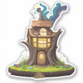 Natuurlijke Kabouterbos Thuis Sticker (Voorkant)