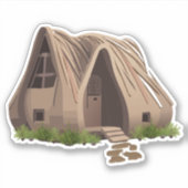 Natuurlijke Kabouterbos Thuis Sticker (Voorkant)