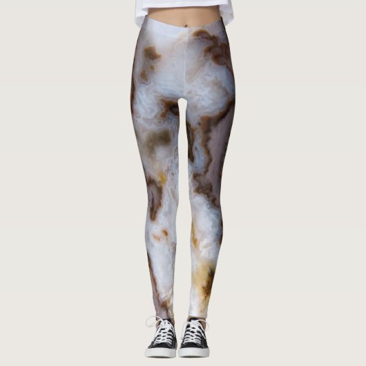 Natuurlijke kant Agate Stone Authentiële Colors &  Leggings (Voorkant)