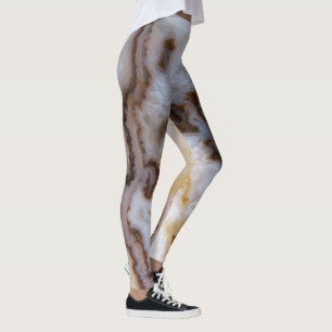 Natuurlijke kant Agate Stone Authentiële Colors & Leggings
