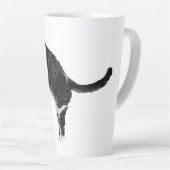 Natuurlijke Katachtige Energie Latte Mok (Rechterhoek)