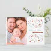 Natuurlijke kerstavond in Ivoorkust Feestdagenkaart (Staand voorkant)