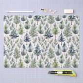 Natuurlijke Kerstboom elegante aquarel weefsel Tissuepapier (Craft)