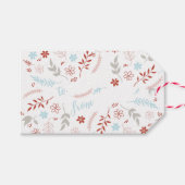 Natuurlijke kerstfeestdag met Noël Cadeaulabel (Voorkant (Horizontaal))