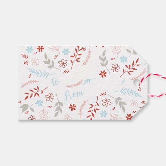 Natuurlijke kerstfeestdag met Noël Cadeaulabel (Voorkant (Horizontaal))