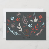 Natuurlijke kerstfeestdag van Noël in Slate Feestdagenkaart (Achterkant)