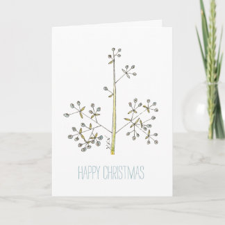 Natuurlijke Kerstmis Feestdagen Kaart