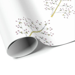 Natuurlijke kerstmis - Red Berry Wrapping Paper Cadeaupapier