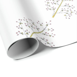 Natuurlijke kerstmis - Red Berry Wrapping Paper Cadeaupapier