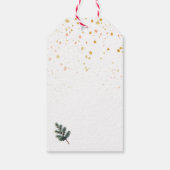 Natuurlijke Kersttak Cluster Rustieke Kerst  Cadeaulabel (Achterkant)
