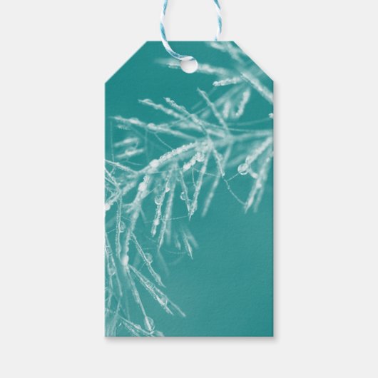Natuurlijke Kerstversiering Cadeaulabel (Voorkant)