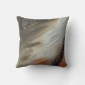 Natuurlijke kinderkamer veren grijs bruin geslacht kussen (Achterkant)