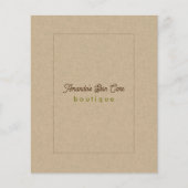 Natuurlijke Kleur Klassieke Lijn Textuur Service L Flyer (Voorkant)